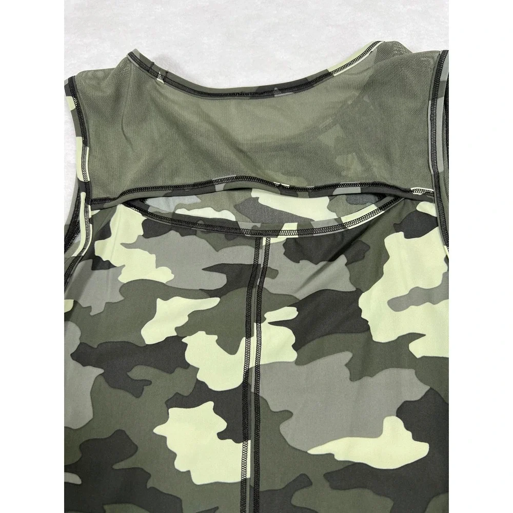 Lululemon Tank Top Sleeveless Camo Print Athletic Activewear Top Size 6‎